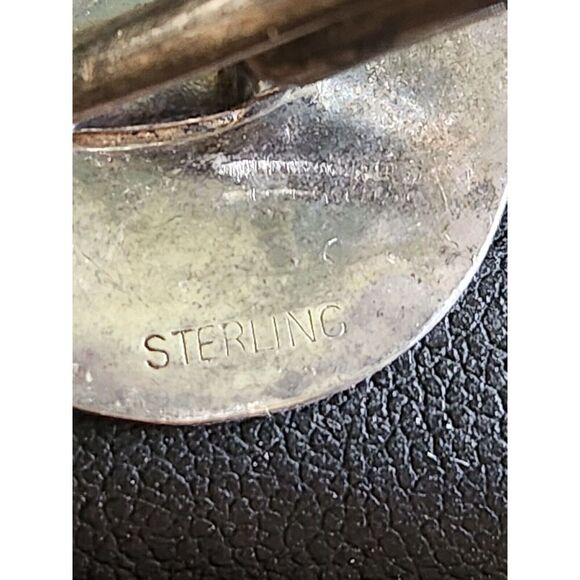 VTG Sterling Silver - STUART NYE Hammered Circle Men's Cufflinks - 11.5g Estate - Picture 7 of 7